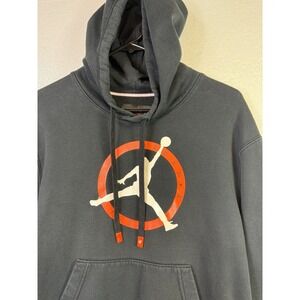 Air Jordan Flight Club Hoodie Mens Sz S Black Basketball Sweatshirt Pullover
